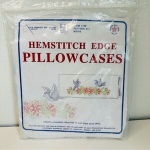 Jack Dempsey Needle Art Hemstitch Edge Pillow Case Kit NIP